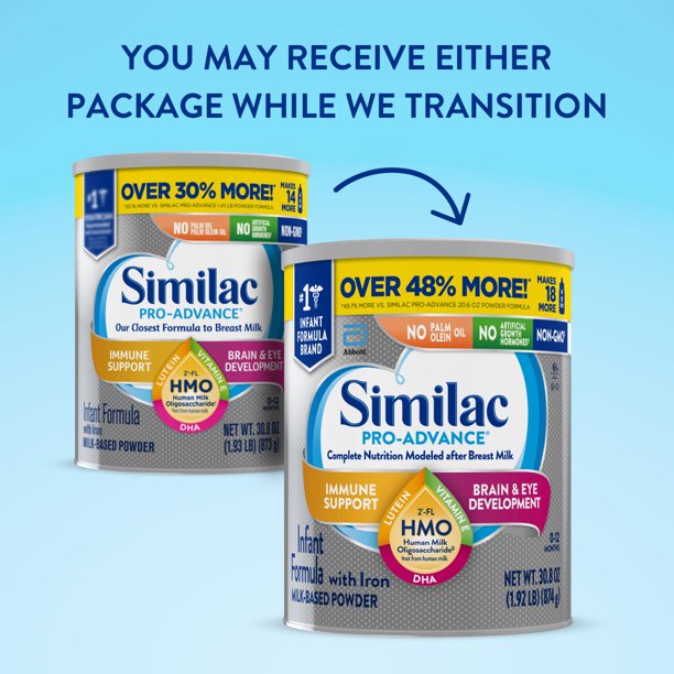 Sữa Bột Similac Pro-Advance Non GMO HMO 874g