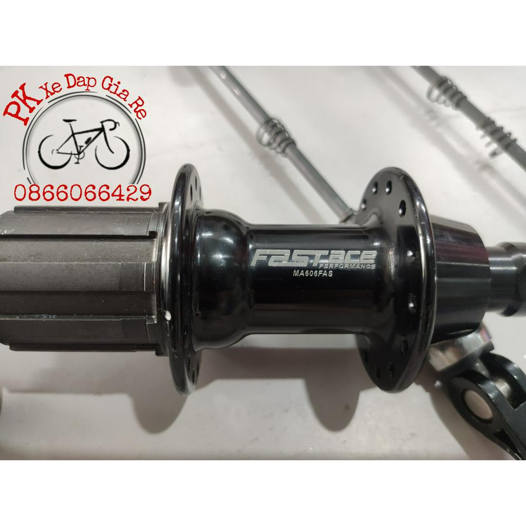 Đùm, Moayo nhôm FasTace 28-32-36 lỗ chạy bạc đạn, líp thả phanh U, V, Đùm FasTace cối líp thả 8/9/10