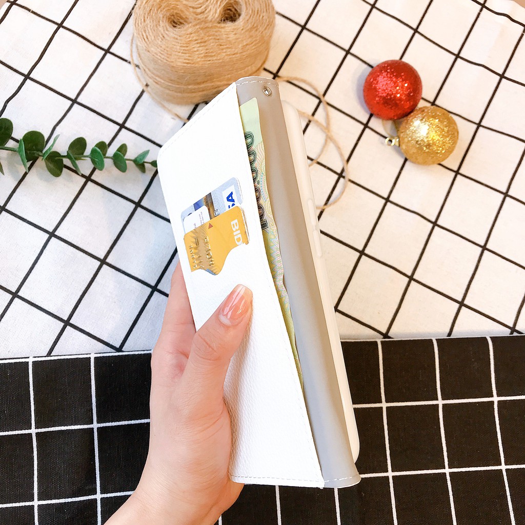 Ốp lưng Samsung Bao da kèm Ví đính đá A20s A5 2017 A7 2018 A71 A9Pro J7Plus J7Prime Note10 plus Note9 S10Plus S8Plus S9