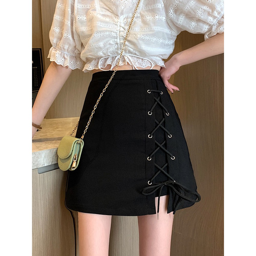 [Mã FADIRECT20 giảm 20K đơn 150K] Chân váy chữ A đan dây eo cao thời trang trẻ trung nữ tính | BigBuy360 - bigbuy360.vn
