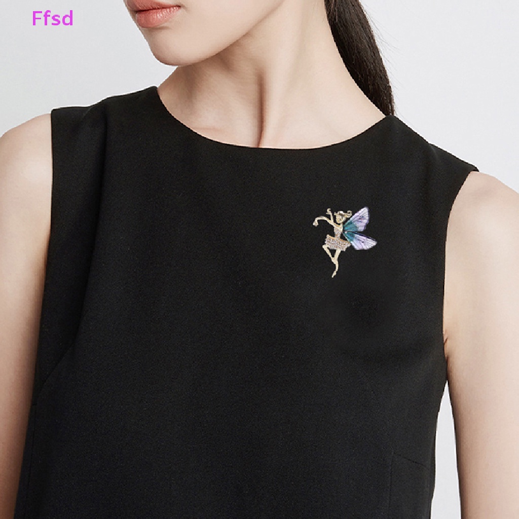 {Ffsd} Hàng Bán Chạy 1 Ghim Cài Áo Hình Cánh Tiên Elf Dễ Thương Cho Nữ