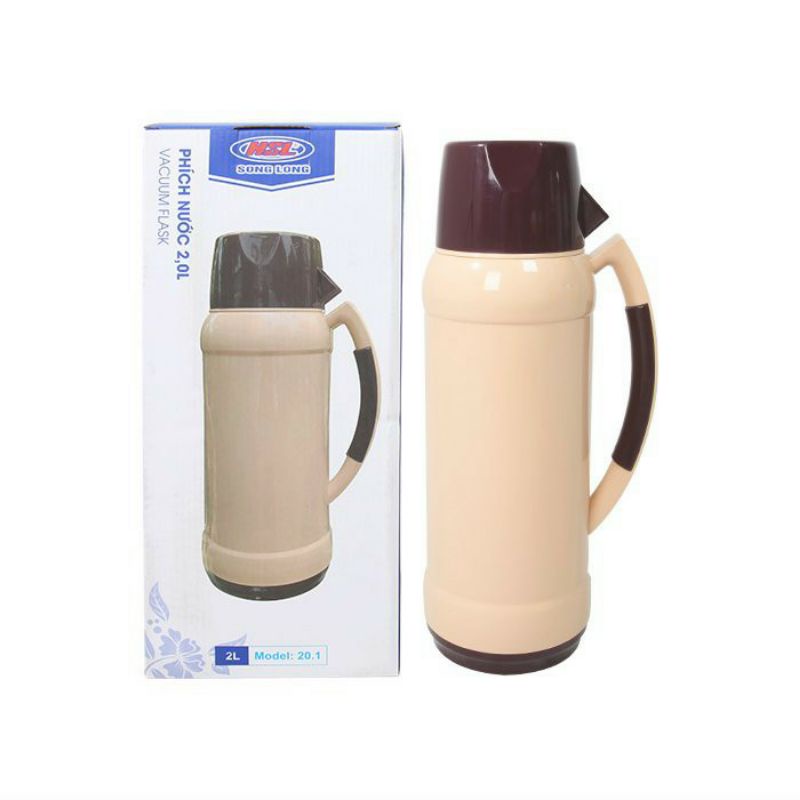 Phích đựng nước nóng 2 lít Song Long hàng chuẩn chính hãng