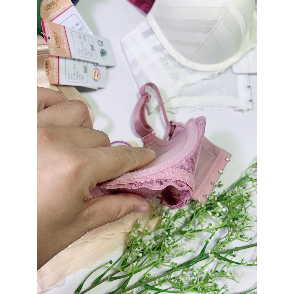 Áo ngực cao cấp đệm dày size lớn cup B nâng ngực quyến rũ, dây bản 4 móc