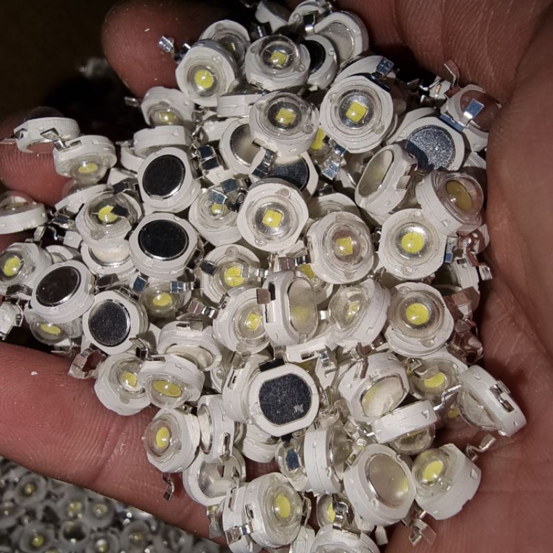 100 bóng đèn led 1w ánh sáng trắng