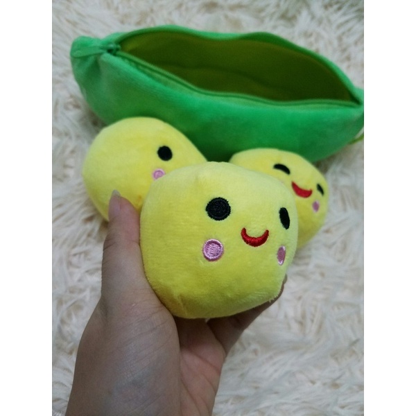 Gấu nhồi bông hình hạt quả đậu cảm xúc