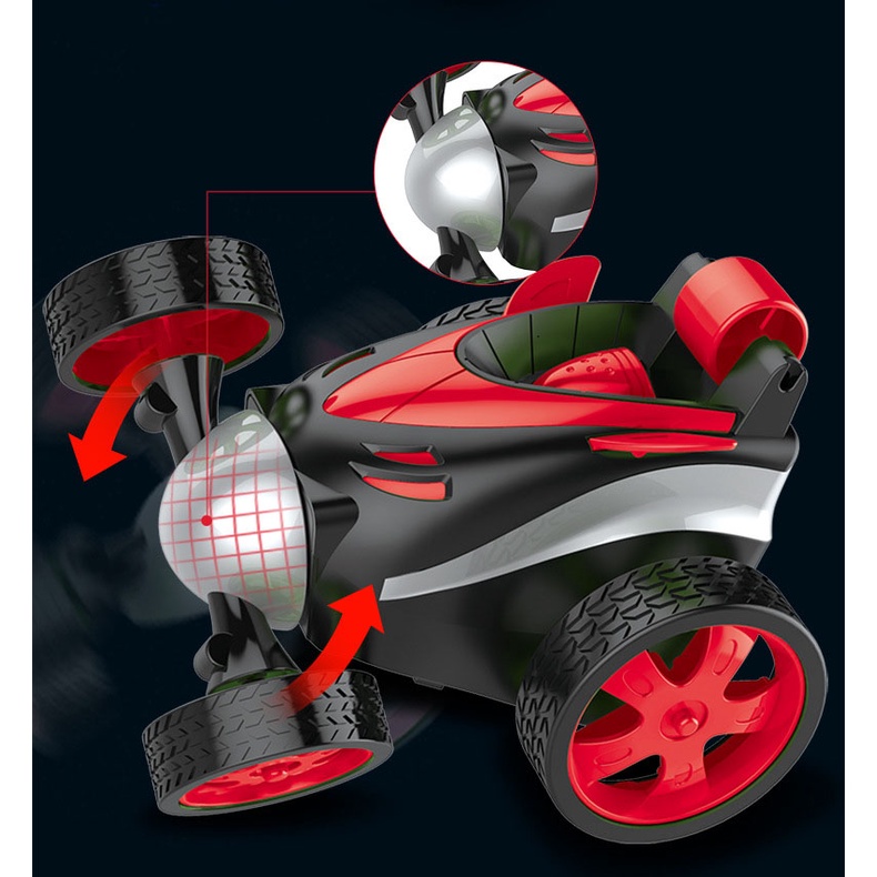 Xe oto điều khiển 4 chiều lộn nhào, xoay 360 độ, di chuyển thẳng đứng 90 độ cực chất cho bé