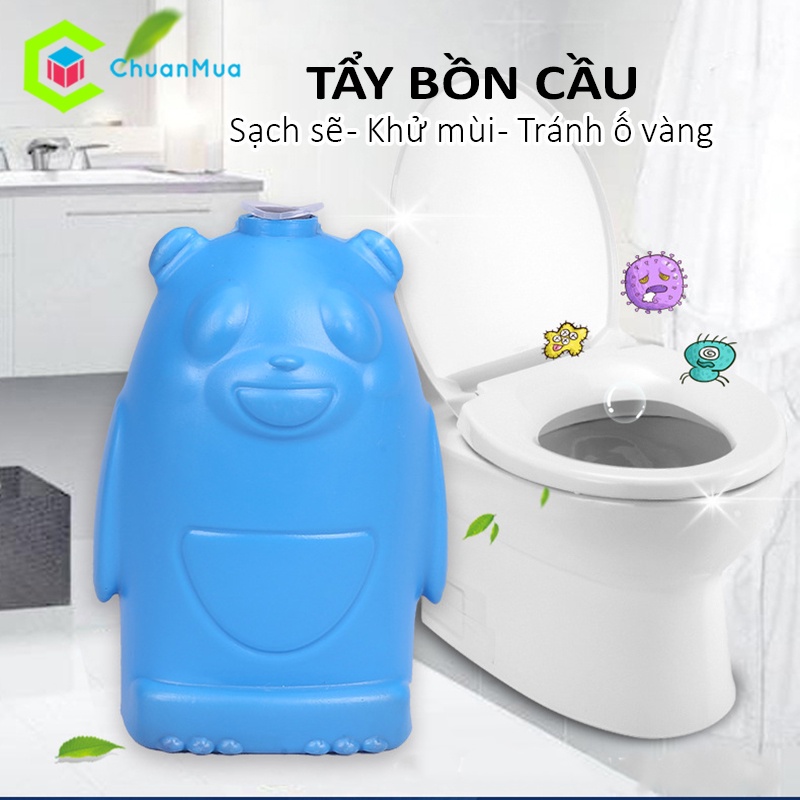 Viên Thả Bồn Cầu Hình Gấu Khử Mùi Diệt Khuẩn Chai 200g
