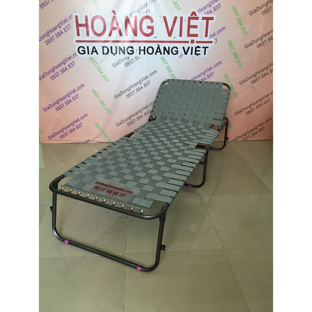 Giường xếp dù cao cấp HVLA CHÂN CAO