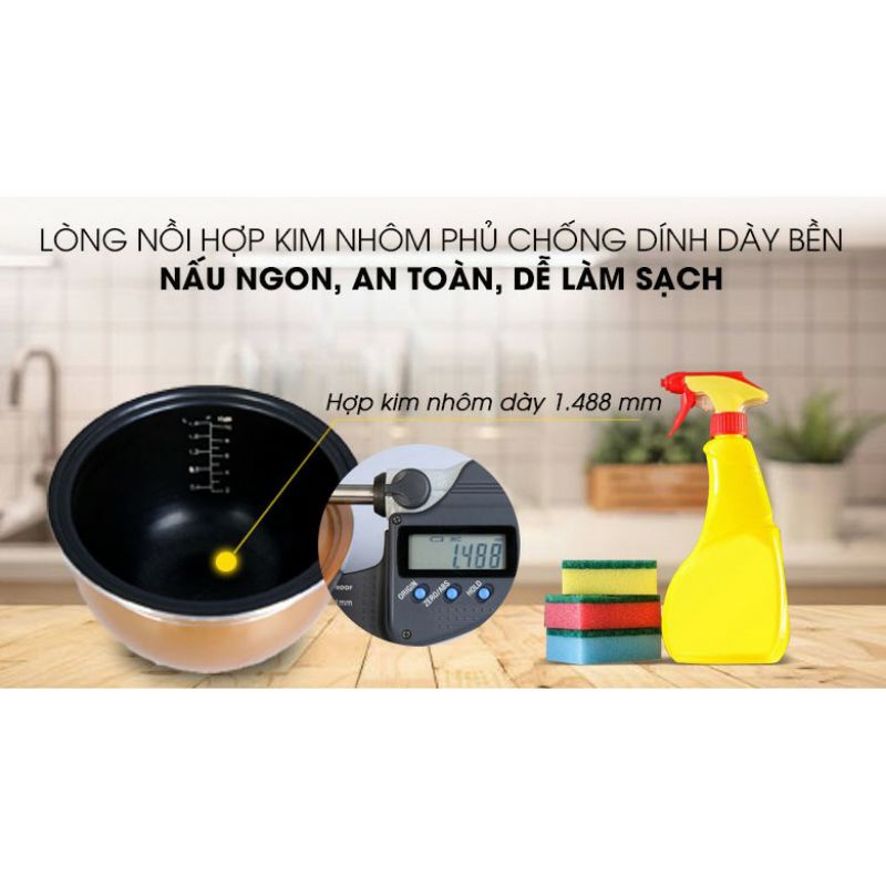 Nồi Cơm Điện Tử Đa Năng Mishio MK222