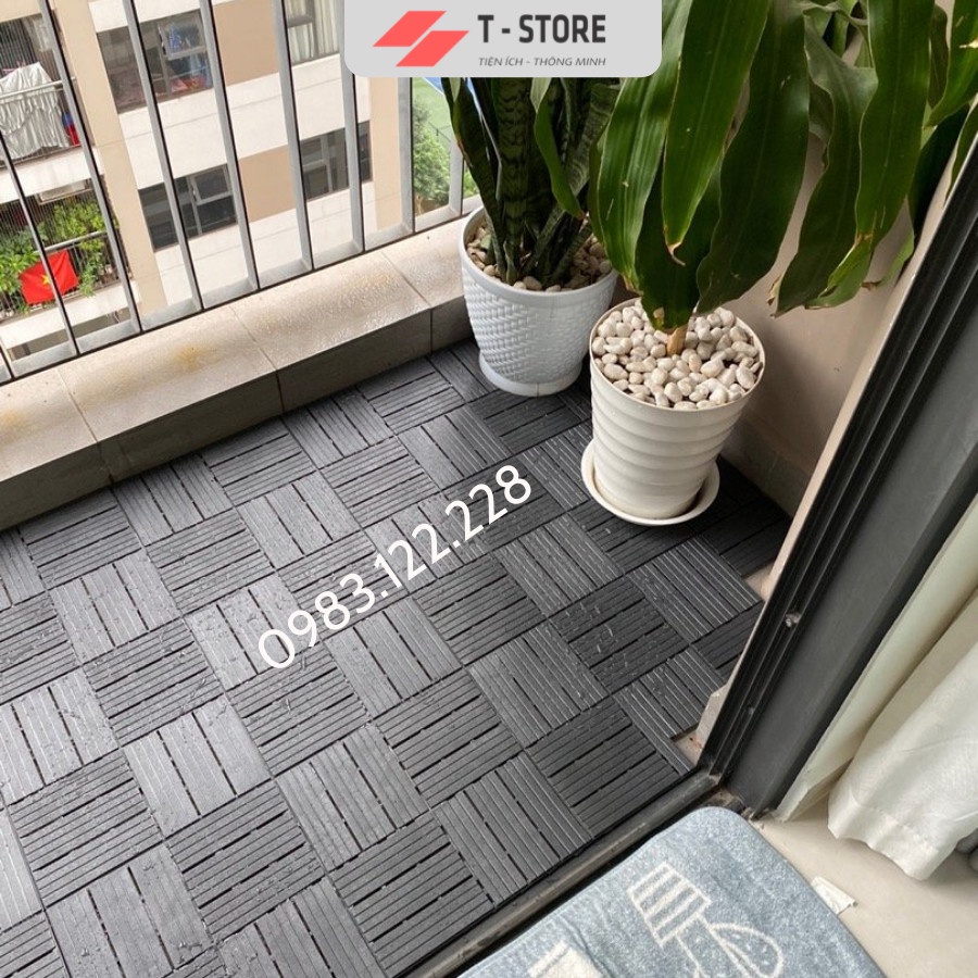 [Combo 3] Tấm Nhựa Lót Sàn Ban Công Size To 31cm*31cm*2cm- Chuyên lót sàn ban công, bể bơi, sân thượng