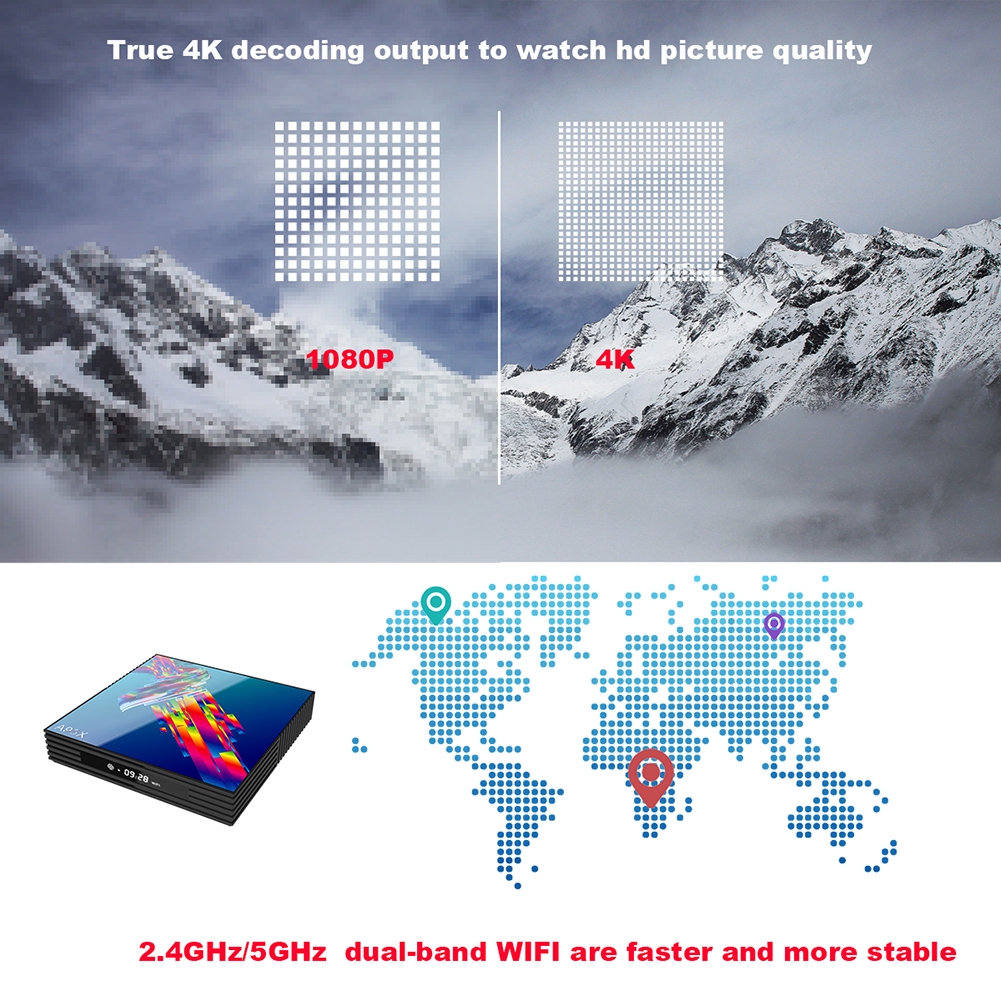 Đầu Tv Box A95x F2r Android 9.0 2gb Ram 16gb Rom 4k Rockchip Rk3318 2.4g & 5ghz Wifi Usb3.0 Zone