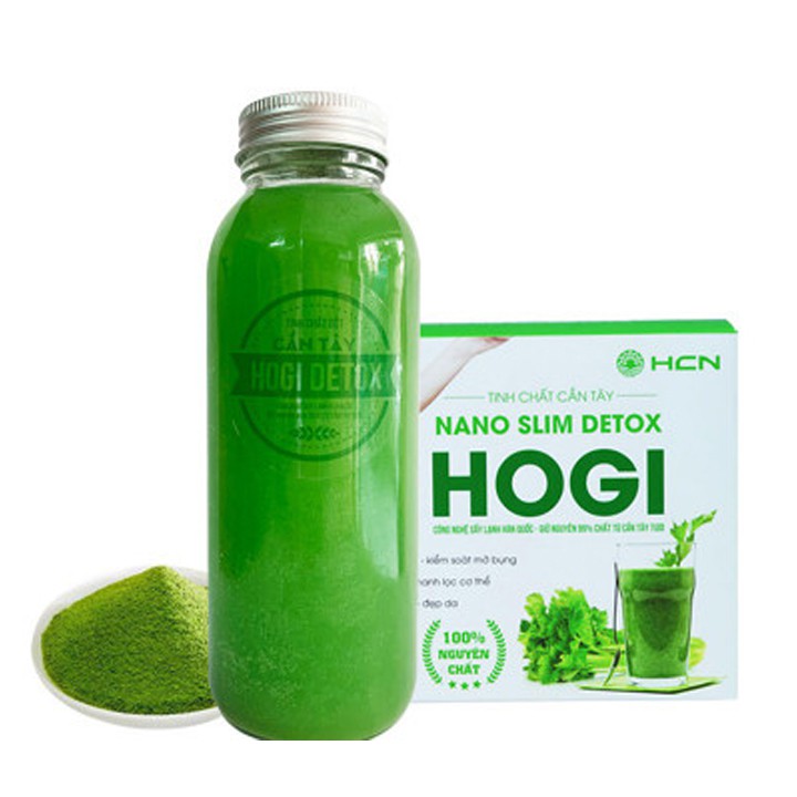 [LOẠI 1] Chai Thuỷ Tinh Nano Slim Detox Hogi dùng đựng nước uống, nước detox Dung Tích 200ml