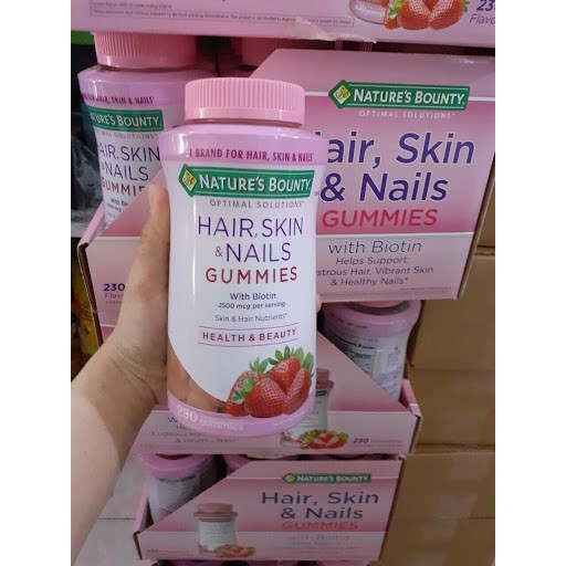 Viên kẹo dẻo hỗ trợ đẹp da, móng và tóc ( nhập từ mỹ) | Thế Giới Skin Care