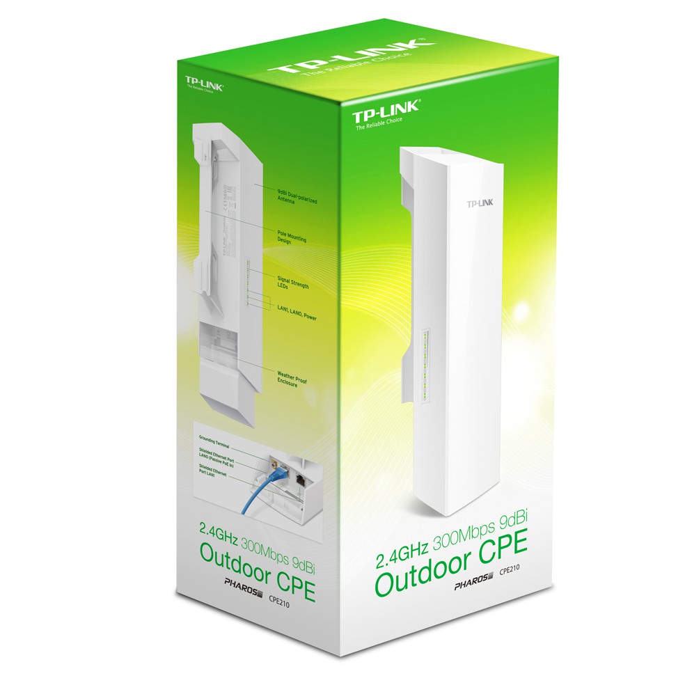 Bộ thu phát Không Dây Ngoài Trời TP-Link CPE210 (Trắng 1 chiếc ) | BigBuy360 - bigbuy360.vn