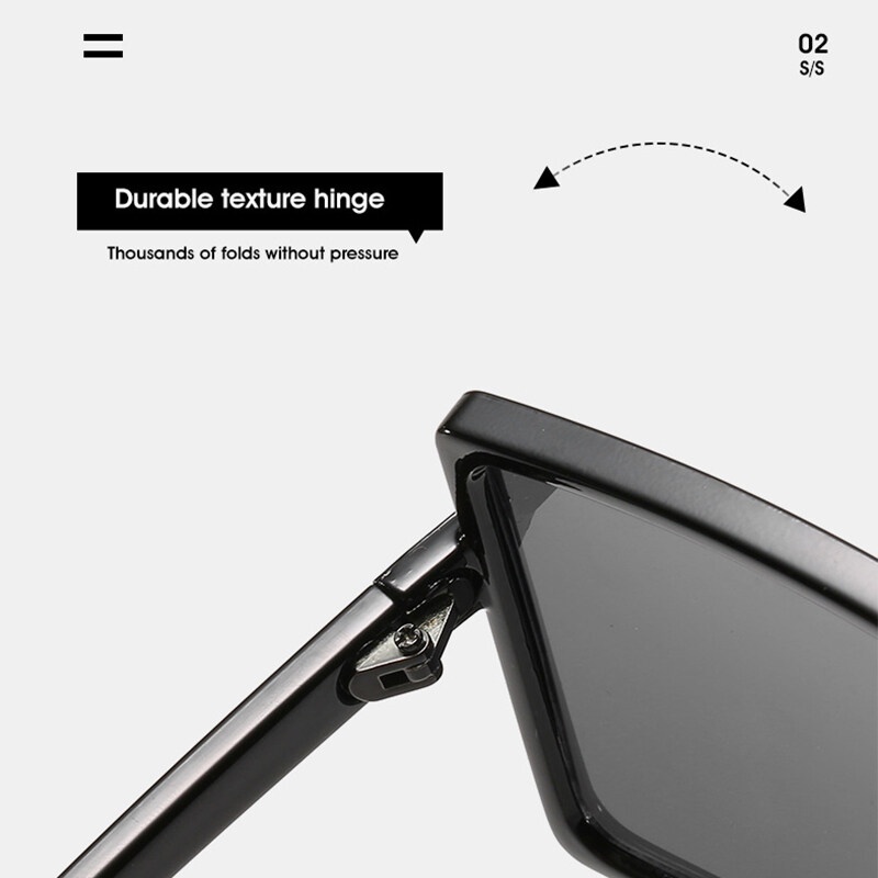 Kính Mát Gọng Vuông Lớn Chống Tia UV400 Phong Cách Âu Mỹ Thời Trang Cho Nữ Và Trẻ Em