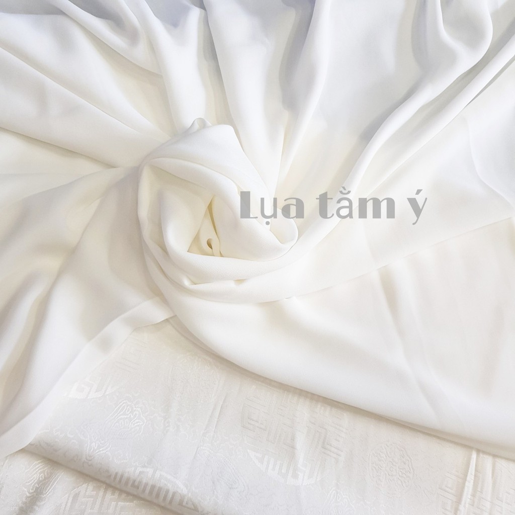 Vải áo dài TƠ GẤM HÀN QUỐC mang lại vẻ đẹp thanh thoát sang trọng cho cô dâu