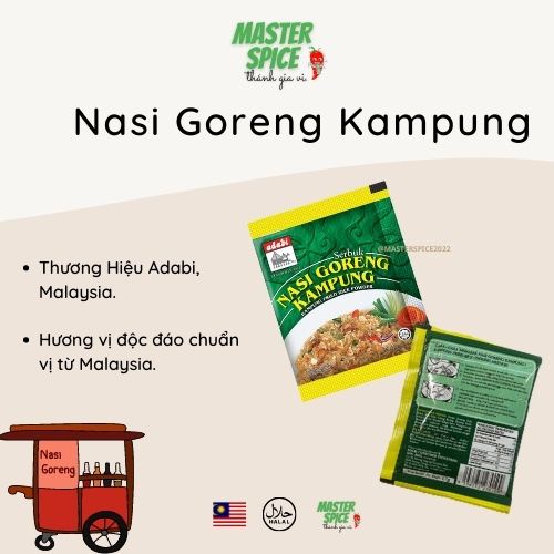 Gói gia vị Cơm chiên Làng Quê Khối lượng 17g