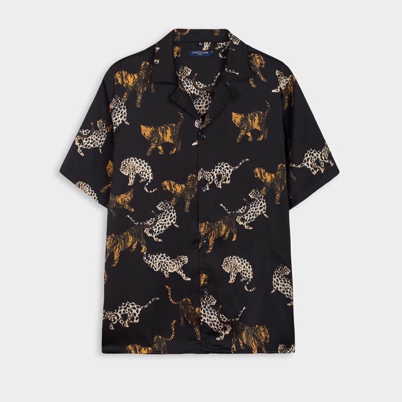 Sơ mi nam cộc tay hoạ tiết (FreeShip XTRA) chất lụa mềm mịn,sang trọng ,lịch lãm | BigBuy360 - bigbuy360.vn