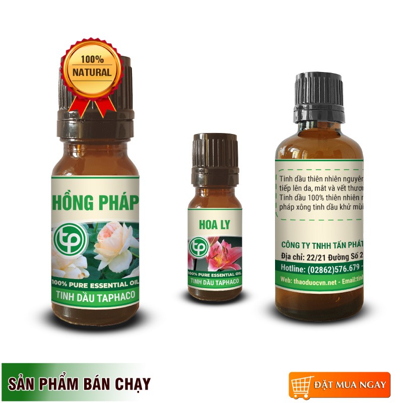 Tinh Dầu Hoa Hồng Pháp - TaPha 10ml