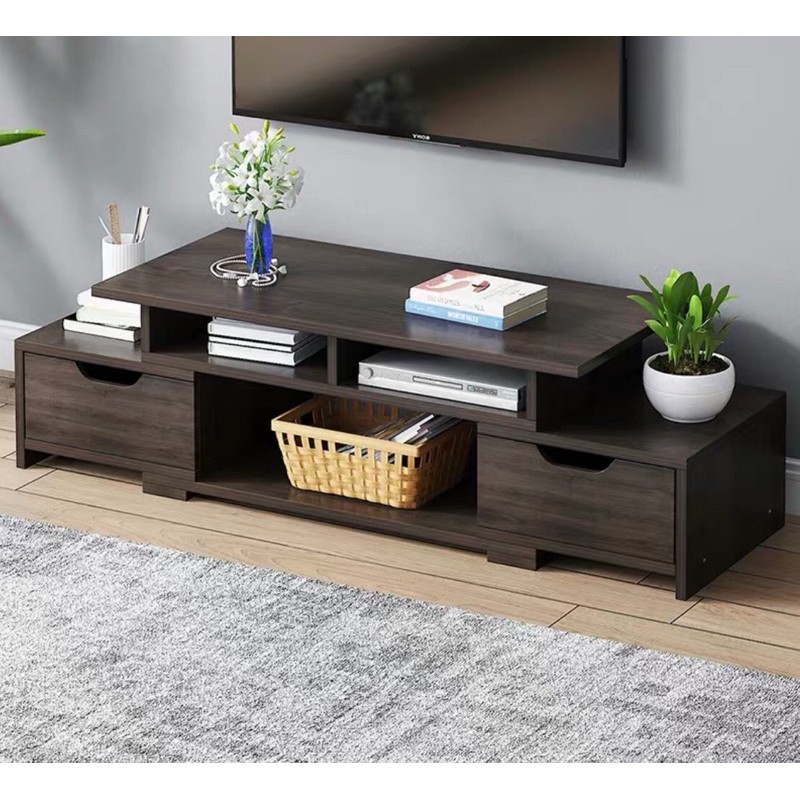 Kệ tivi (90-120cm) Gỗ Ép MDF/màu ĐEN (90-120)*30*35cm