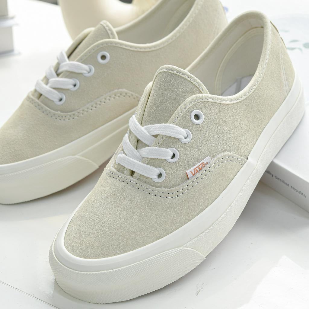 Giày vans chính hãng, vans authentic camel full da lộn 100% chuẩn full box