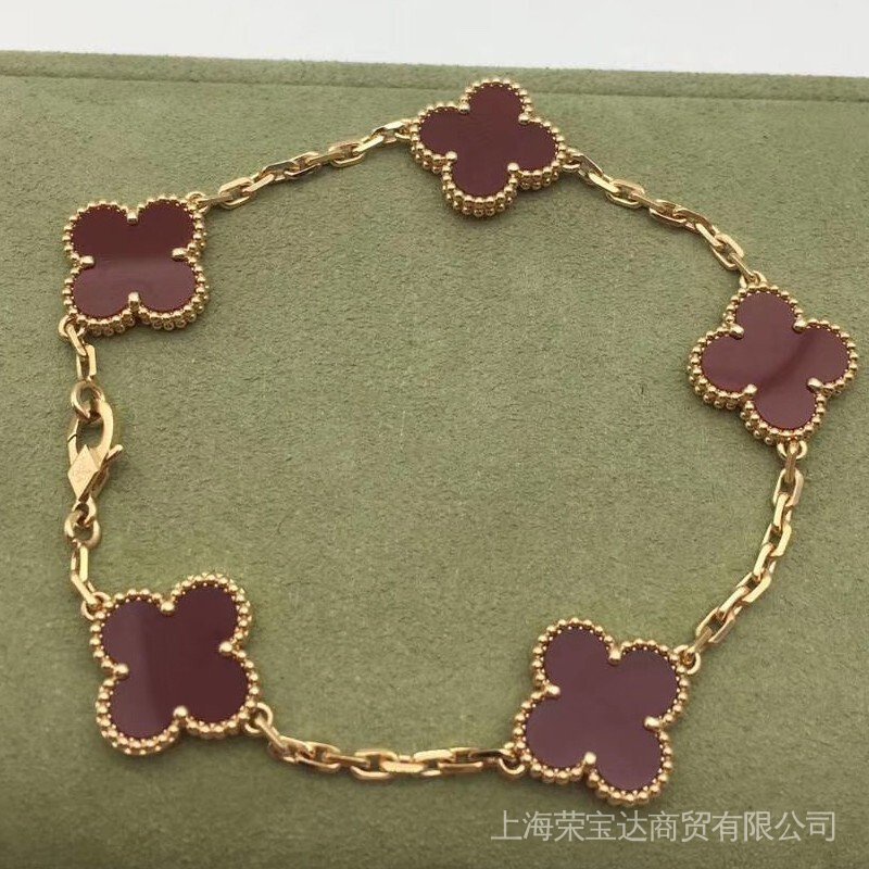 Van Cleef & Arpel bracelet Five-Flower VCA Five-Flower Bracelet red flower black flower white flower various optional new bracelet