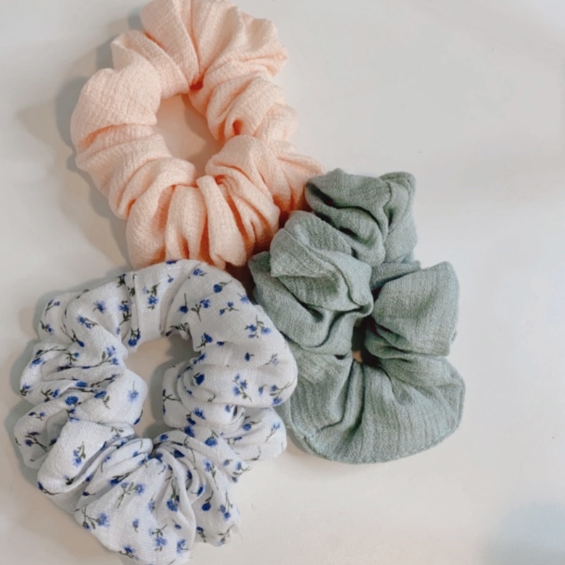 Dây cột tóc vải scrunchies màu xinh HOT TREND - MÃ 03