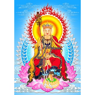 Tranh đính đá 5D , Tranh Địa tạng vương bồ tát đính full đá