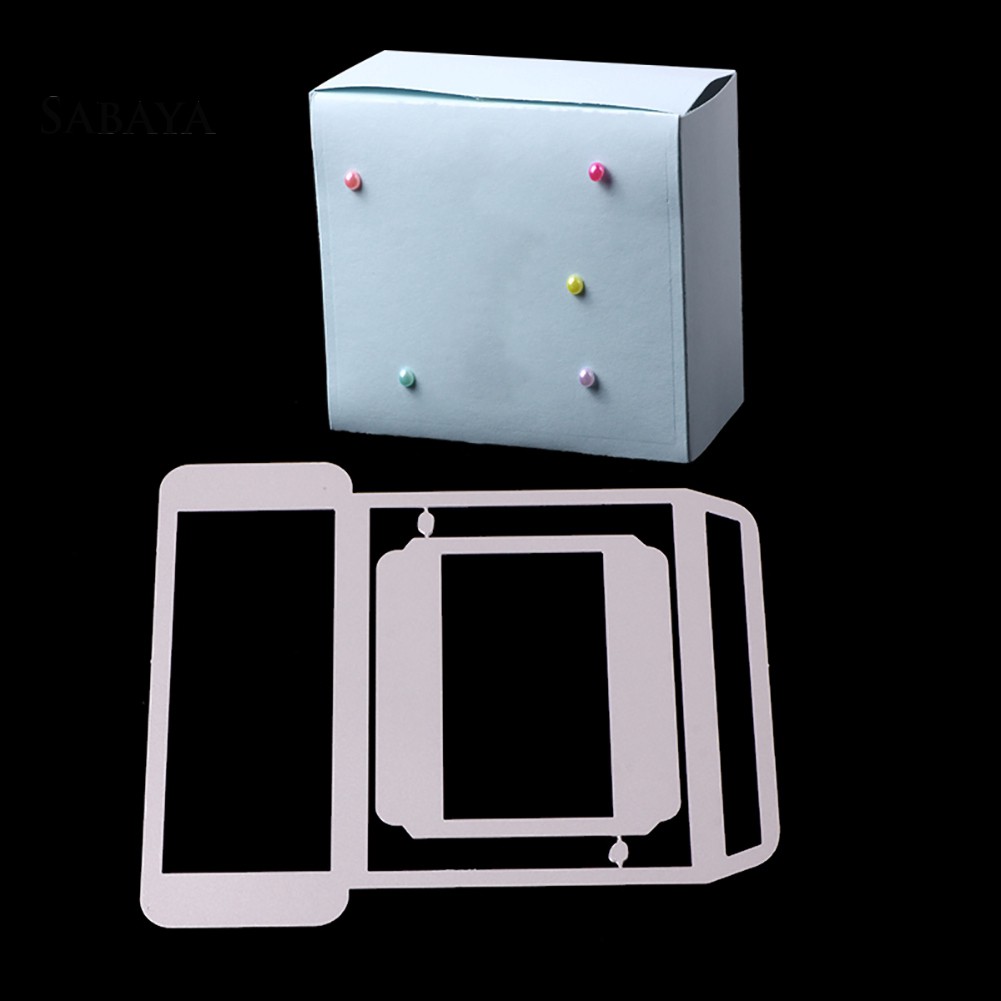 Khuôn Cắt Giấy Kim Loại Hình Hộp Quà Xinh Xắn