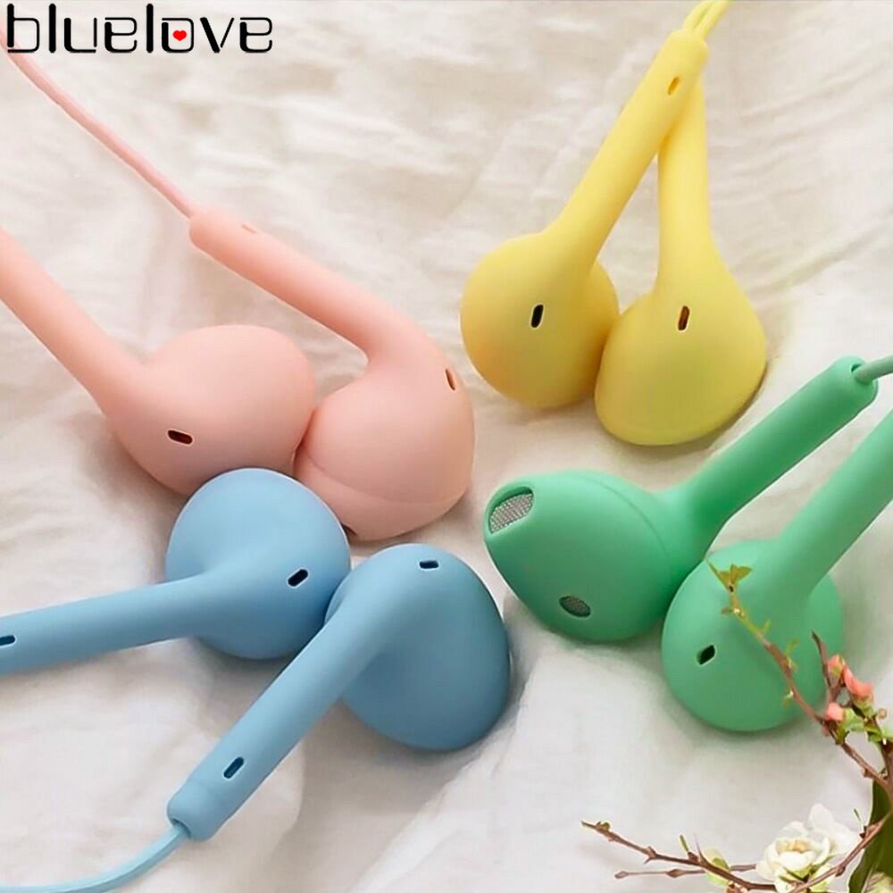 Tai Nghe Nhét Tai Jack 3.5mm Có Micro Và Nút Điều Chỉnh Âm Lượng Thời Trang Chất Lượng Cao