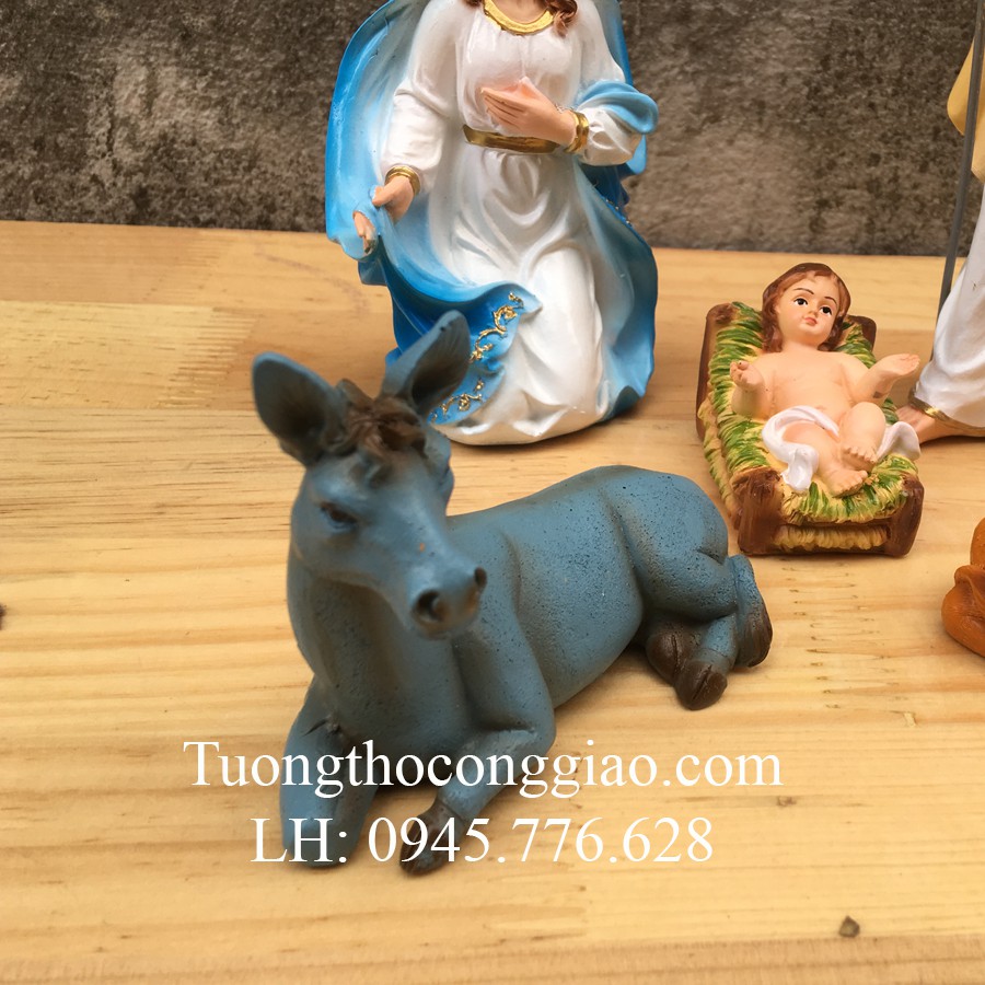 Bộ tượng Noel Giáng Sinh 17cm mẫu Ý