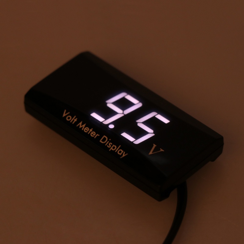 Bảng Điều Khiển Vôn Kế Kỹ Thuật Số LED DC 8-16V Thông Dụng Cho Xe Hơi Xe Máy