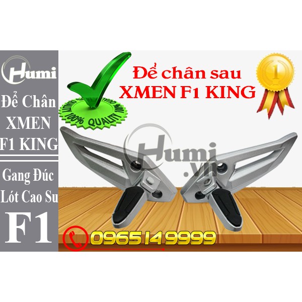 Để chân sau xe điện Xmen F1 KING CAO CẤP