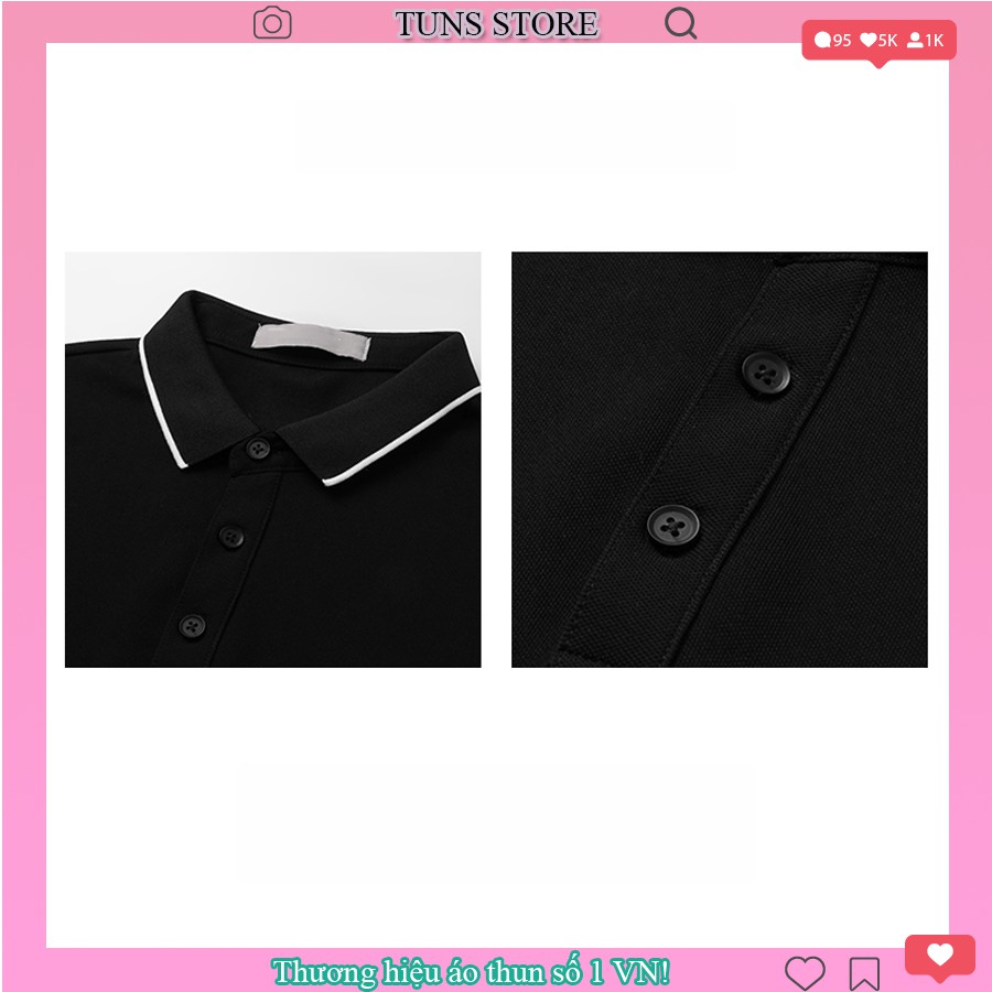 Áo Polo Nam Nữ cổ bẻ vải cá sấu cotton phong cách trẻ trung, chuẩn form, nhiều màu | BigBuy360 - bigbuy360.vn