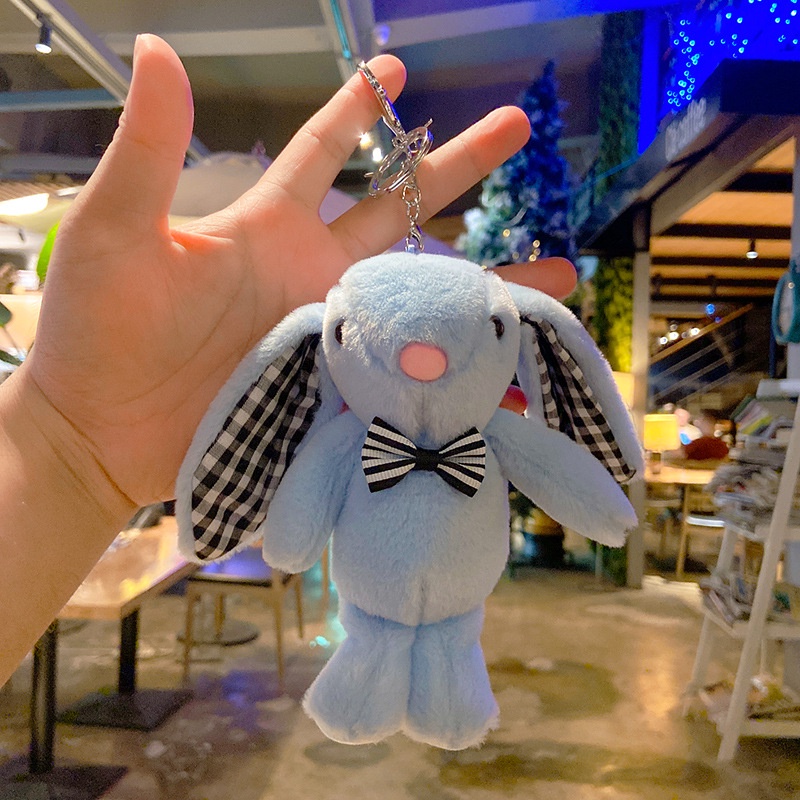 Móc Khóa Thỏ Bông Tai Dài Dễ Thương