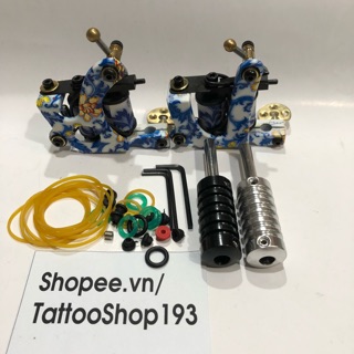 Cặp máy xăm trung cấp đi khung +đánh bóng