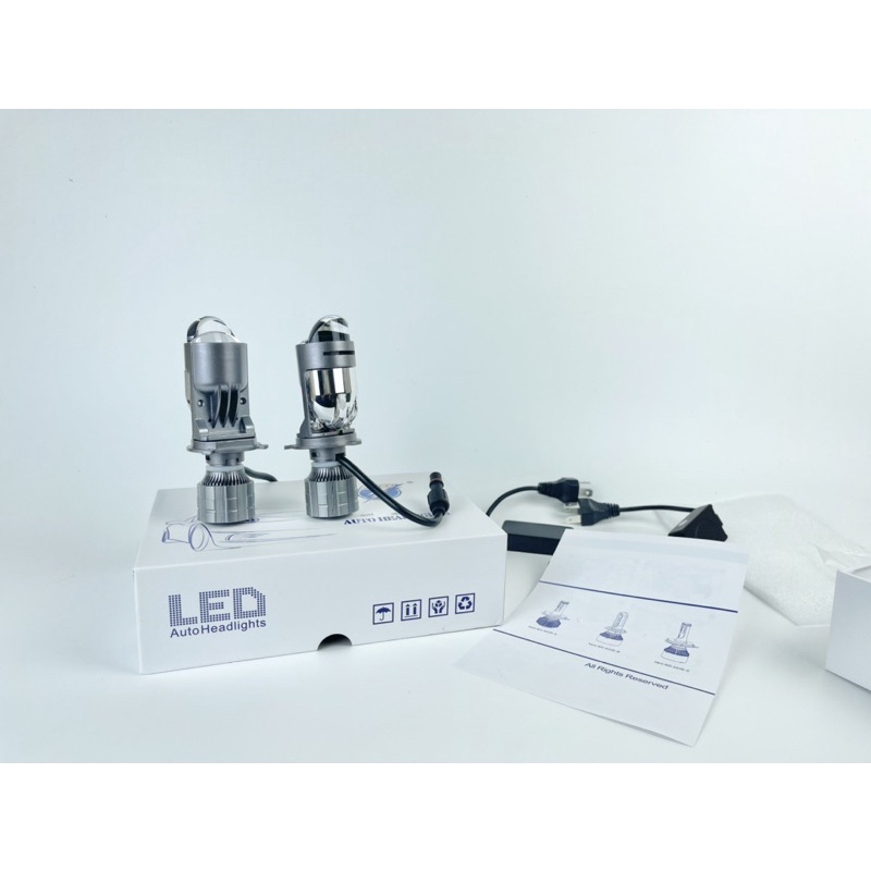 Đèn bi cầu LED mắt ếch MA/C 2 màu. Có trợ pha, công suất 55W 12V H4