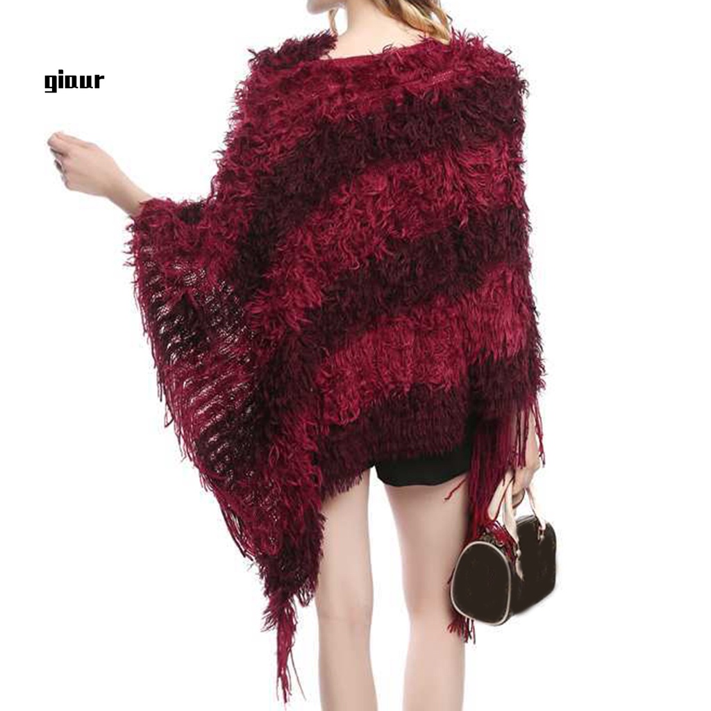 Áo choàng dệt kim dáng rộng thiết kế độc đáo thời trang
 | BigBuy360 - bigbuy360.vn