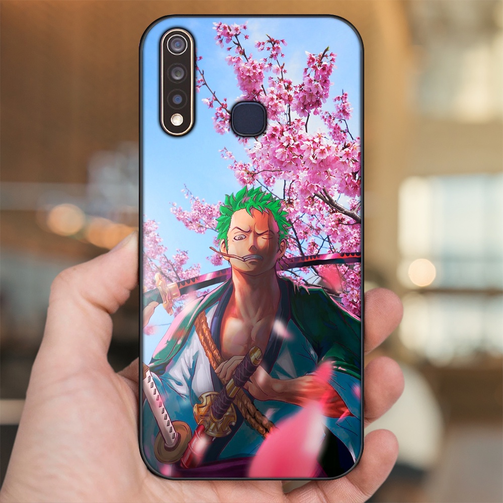 Ốp lưng Vivo Y19 viền đen in hình Zoro One Piece