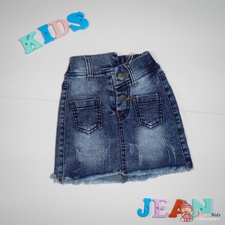 Chân Váy Jean Bé Gái 1-3 Tuổi Kiểu Lệch Eo Co Giãn Tốt, Quần Áo Trẻ Em Bana Kids 02270