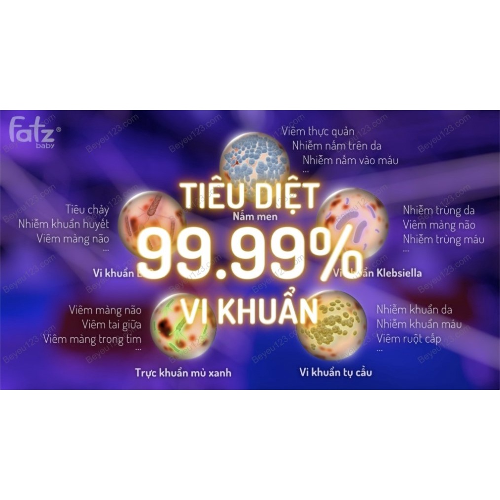 MÁY TIỆT TRÙNG SẤY KHÔ UVC FATZBABY THUNDER 5 - FATZ FB4710TN - THỂ TÍCH LỚN 16L CHỨA 12 BÌNH CỔ RỘNG