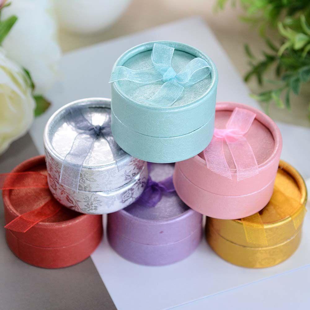 Hộp Đựng Nhẫn Cưới Thắt Nơ Xinh Xắn