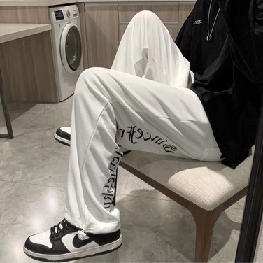 Quần Cạp Cao Unisex Có Dây Điều Chỉnh Bo Ống Chất Nỉ Ngoại Cao Cấp,Quần Dáng Suống Ống Rộng Co Giãn