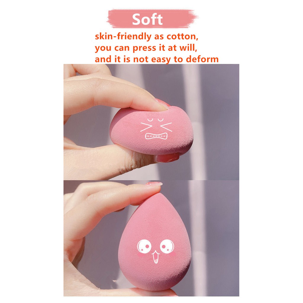 Beauty Egg Drop-shaped Super Soft Powder Puff Cushion Makeup Egg Foundation Sponge Beauty Makeup Tool Wet and dry