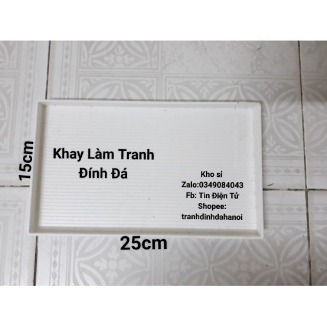 Khay Làm Tranh Đính Đá