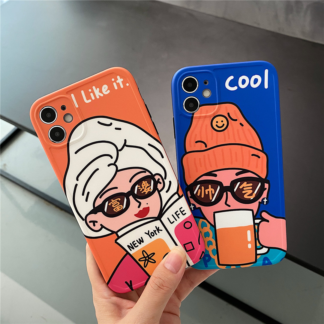 Ốp điện thoại nhựa mềm họa tiết hoạt hình đáng yêu cho iPhone12 mini 11 PRO MAX 7/8plus SE2020 X/XS XR XSMAX | BigBuy360 - bigbuy360.vn