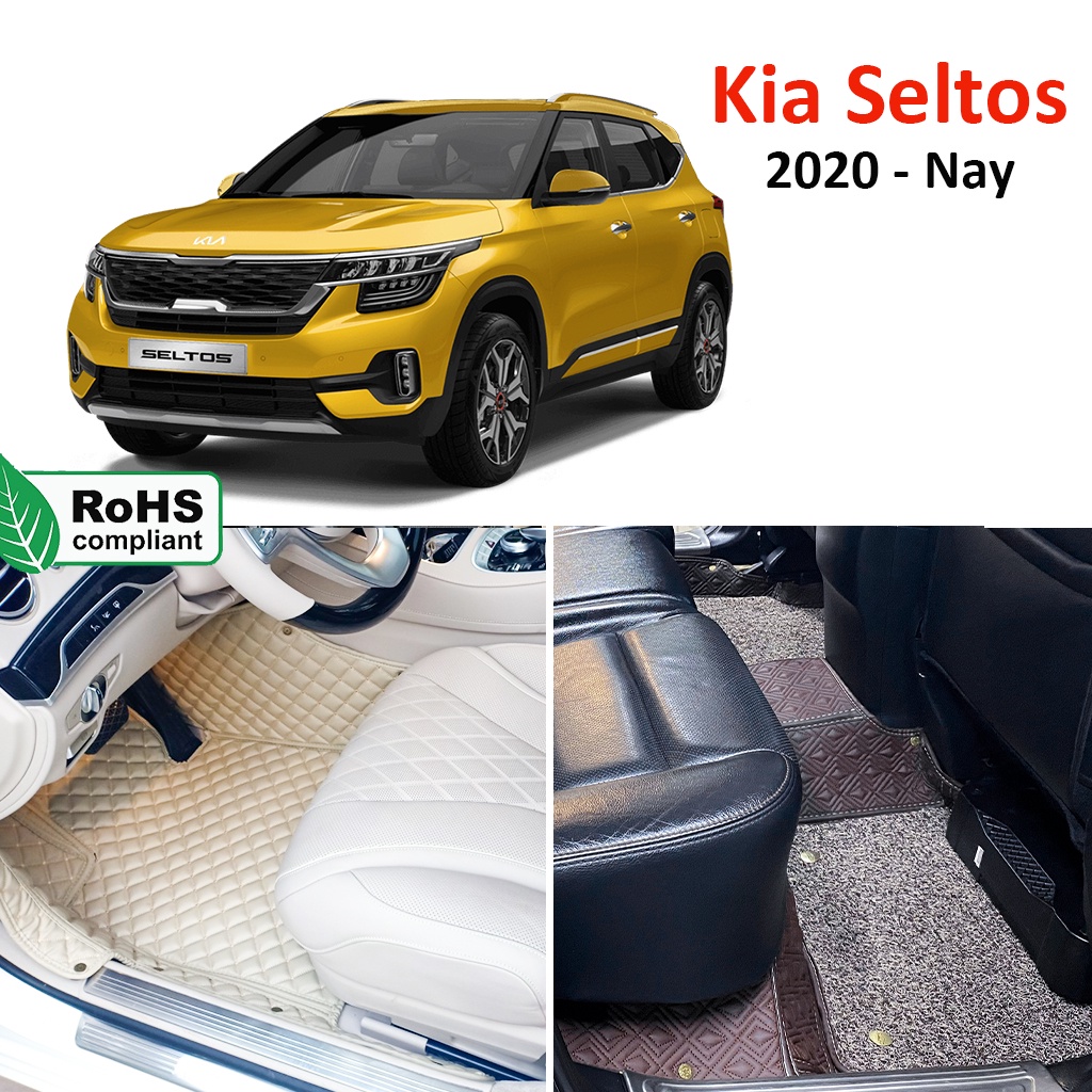 Thảm lót sàn 6D CAO CẤP Kia Morning 2022-nay phủ kín sàn xe, cách âm, chống nước hiệu quả