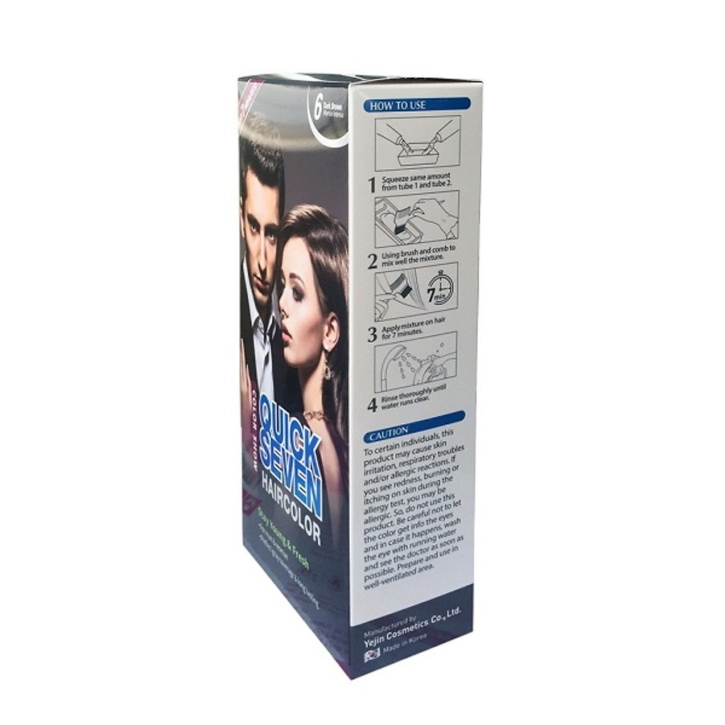 Thuốc nhuộm phủ bạc Quickseven dành cho cả nam và nữ