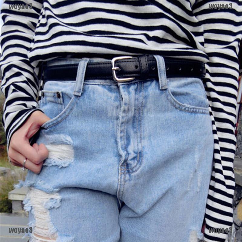 Thắt Lưng Da Khóa Kim Loại Thời Trang