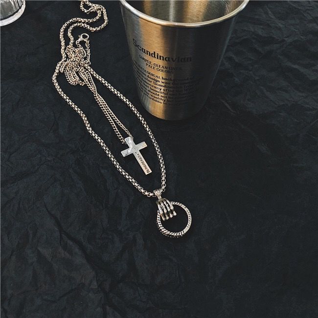 Dây Chuyền Mặt Nhẫn Dài Hình Móng Vuốt Ma Thuật 22118 Phong Cách Hip-Hop Cho Nam Và Nữ